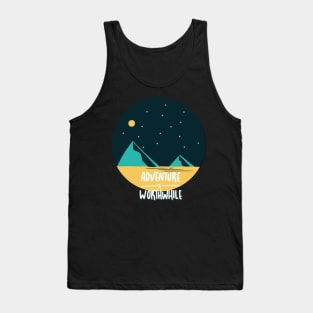 Adventure is worthwhile Explore the world travel lover summer holidays vacation Tank Top